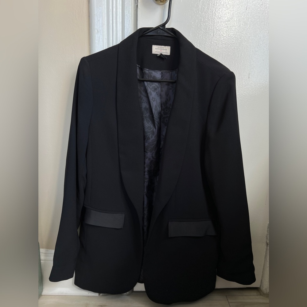 Anthropologie Boyfriend Black Blazer